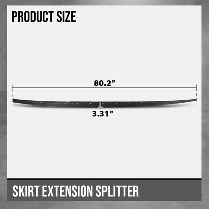 G-PLUS Side Skirt Extension Splitter Compatible with BMW F30 F31 3 Series 4 Door Sedan and 5 Door Wagon 2012-2018 with M Sport Package, Not Fit Model with Regular Non-M Sport Series Black