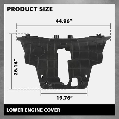 G-PLUS Lower Engine Splash Shield Under Guard Cover Compatible with Fiat 500X 2016-2018, Fit Jeep Renegade 2015-2018 CH1228133, 68420672AA, 68248089AA Black