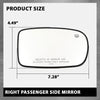 G-PLUS Side Mirror Glass Right Passenger Side Compatible with Chrysler 200 300 2011-2017, Fit Dodge Charger 2011-2021 Fit for Model with Power Heated Manual Folding Mirrors Only