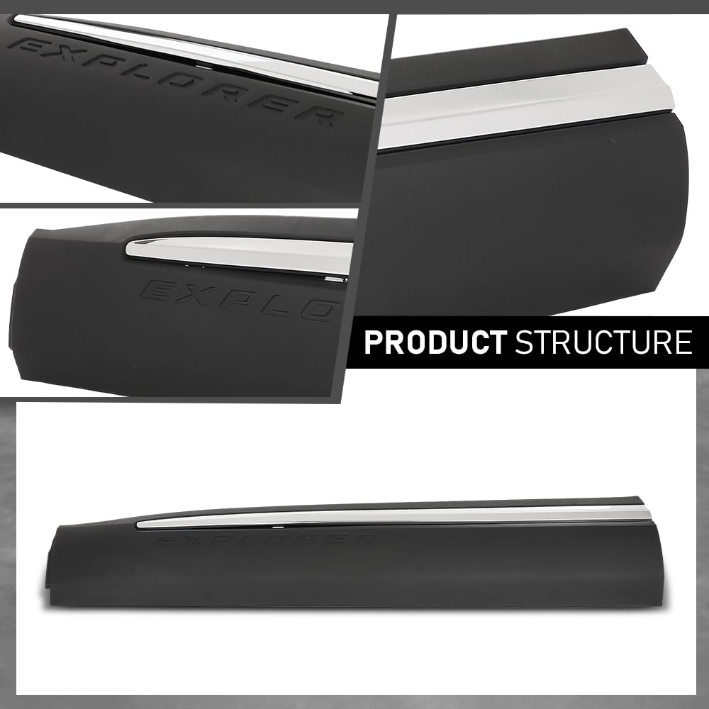 G-PLUS Front Left Lower Door Moulding Chrome Trim, Compatible with Ford Explorer 2020-2023, Driver Side