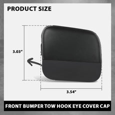 G-PLUS Front Bumper Tow Hook Cover 2PCS for Toyota Highlander 2020-2023 Close-up View