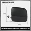 G-PLUS Pair Front Bumper Tow Hook Eye Cover Cap, Compatible with Toyota Highlander 2020-2023, Left & Right Side 2PCS, 521270E930, 521280E933