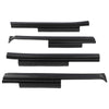 G-PLUS 4PCS Trail Armor Rocker Panel Guard Slider Rocker Guards Compatible with Jeep Wrangler JK 4-door 2007-2017 14012 Black