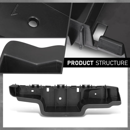 G-PLUS Bumper Bracket Front Left & Right Upper Stiffener Compatible with Cadillac SRX (submodel: Base, Luxury, Performance, Premium) 2010-2016 GM1043113, GM1042113, 22806471, 22806472 Black