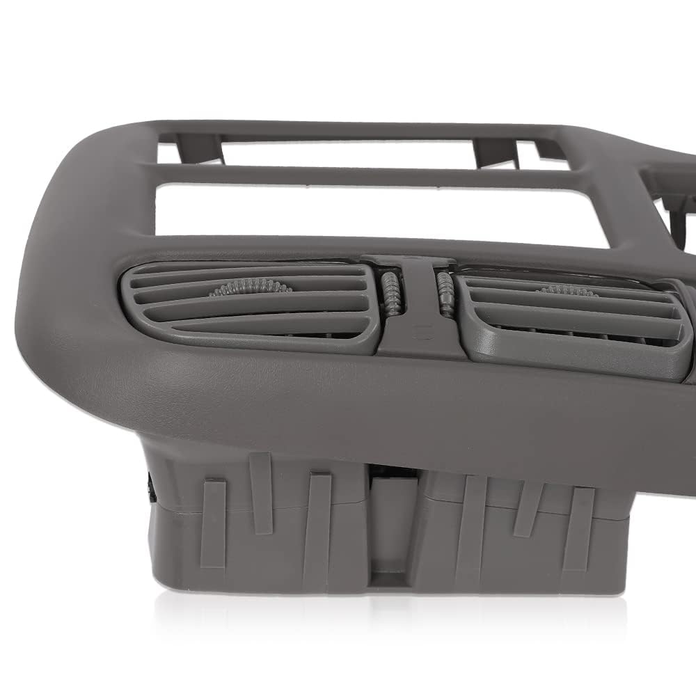 G-PLUS Dash Trim Bezel Cover Compatible with Chevy Blazer S10 GMC Jimmy S15 Sonoma 1998-2004 (Not Fit Double Din) Light Gray