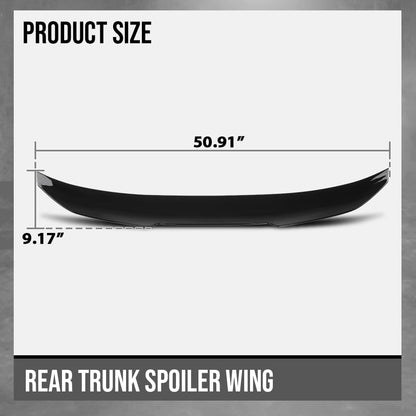 G-PLUS Rear Trunk Spoiler Wing Compatible with BMW G30 5 Series 4 Door Sedan 2017-2023 Fit BMW F90 M5 2018-2023 Trunk Spoiler Wing Glossy Black