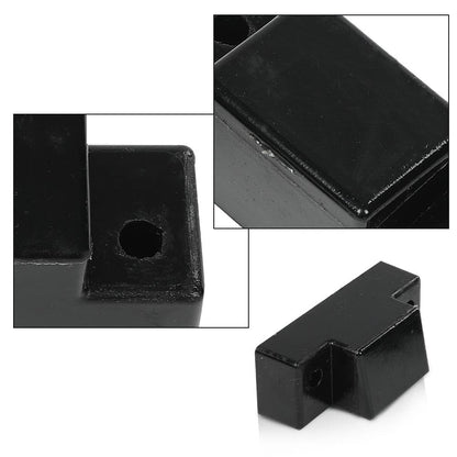 G-PLUS Black Hood Bumper Set Compatible with Hummer Humvee Replaces Factory #1233888, 12338896