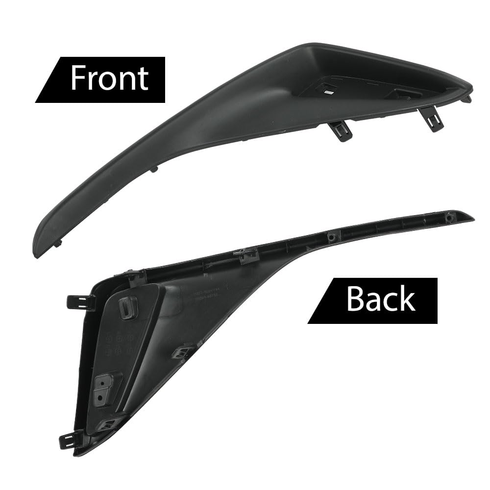 G-PLUS Bumper Insert Cover Plate Rear Driver and Passenger Side Compatible with Toyota Camry XSE SE 2021-2023 52163F4020 52164F4020 TO1139101 TO1138101