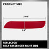 G-PLUS Right Rear Bumper Reflector Light Compatible with BMW F15 X5 2013-2018 63147847592 Red