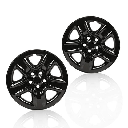 G-PLUS Wheel Skins Hub Caps Full Rim Covers 17" Compatible with 2006-2012 Toyota RAV4,Auto Tire Replacement Exterior Chrome Wheels Cap Cover with 5 Spoke Black (2PC)