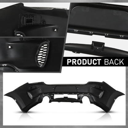 G-PLUS Rear Bumper Cover w/Holes Compatible with Dodge Charger 2020 2021 2022 2023, 68488292AA, CH1100A56, Primed Black