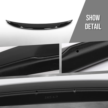 G-PLUS Rear Trunk Spoiler Wing Compatible with BMW 3 Series E92 Coupe 2007-2013 Fit BMW M3 E92 Coupe 2006-2013 Rear Trunk Spoiler Lip Glossy Black
