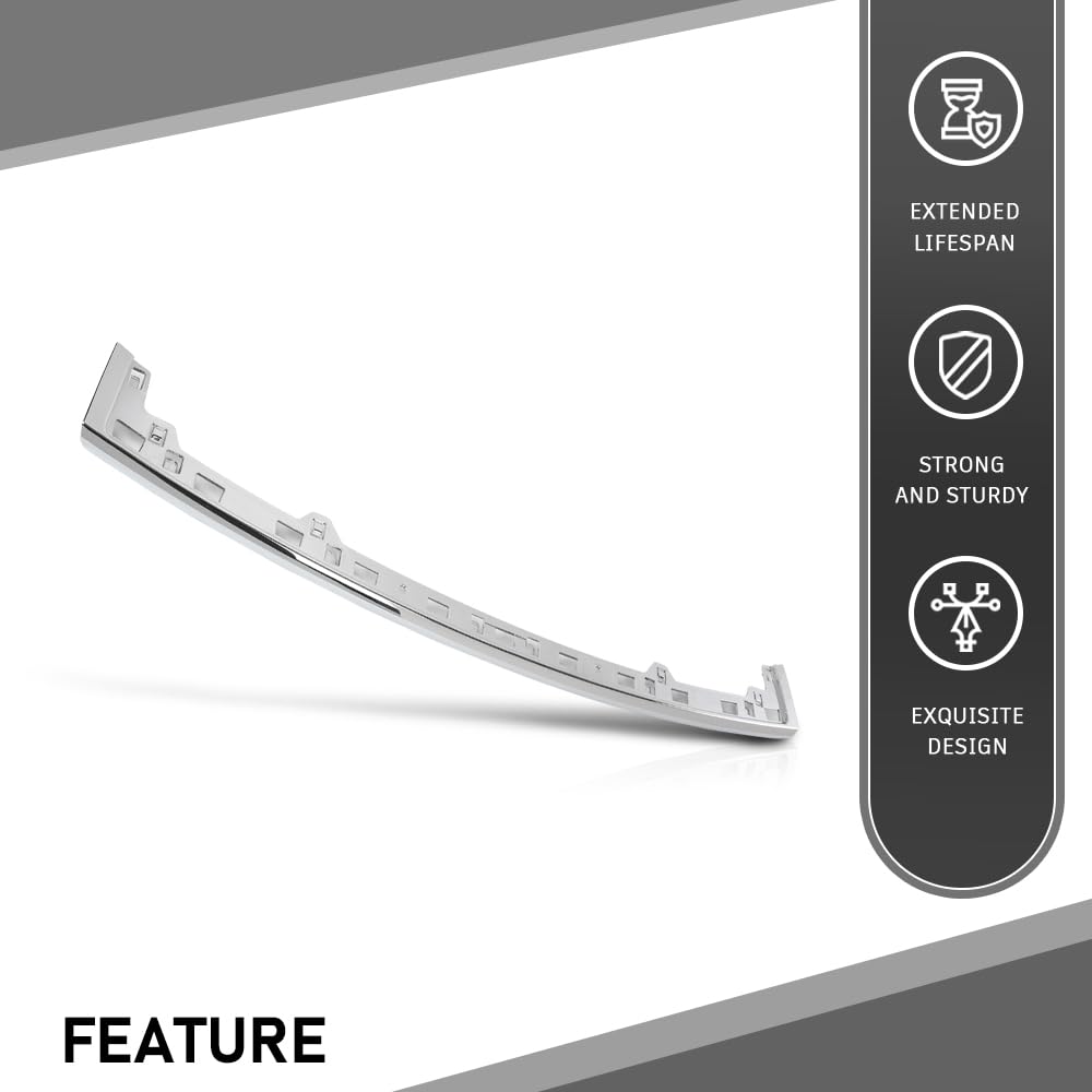 G-PLUS Rear Bumper Face Bar Chrome Trim Molding Step Pad Chrome Compatible with Jeep Grand Cherokee 2011-2021,Fit for Models With Type 1 Bumper Trim 6CG07SZ0AB CH1144100