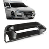 G-PLUS Front Bumper Fog Lamp Bezel Light Cover Passenger Side Compatible with Honda Accord Sedan 2018-2020 Black