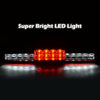 G-PLUS Headlight Assembly & LED 3rd Third Brake Light Compatible with Chevy Silverado GMC Sierra 1500 2500HD 3500 1999-2006 Chrome Housing Red & Clear Lens Black Housing Clear Reflector
