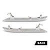 G-PLUS Pair Front Bumper Reflector Side Marker Lights, Compatible with BMW X6 E71 E72 2008-2014/ BMW X5M Only 2010-2013, LH Driver & RH Passenger Side 2PCS, White Lens, 63147187088, 63147187087