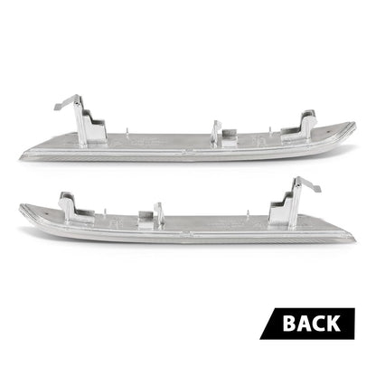 G-PLUS Pair Front Bumper Reflector Side Marker Lights, Compatible with BMW X6 E71 E72 2008-2014/ BMW X5M Only 2010-2013, LH Driver & RH Passenger Side 2PCS, White Lens, 63147187088, 63147187087