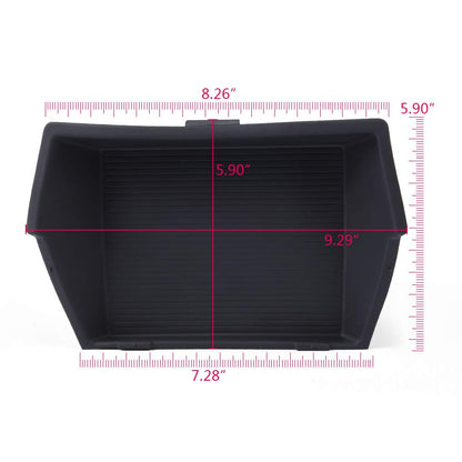 G-PLUS Front Center Console Mat Insert Rubber Compatible with Dodge Ram 1500 2015-2019/ Ram 2500 2016-2017 Full Length Center Console Mat 5VC95DX9AB, 5VC95DX9AA