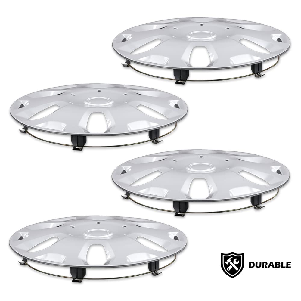 G-PLUS Wheel Covers Hub Caps Full Rim Hubs 3 pcs Compatible with 2010-2013 Ford Transit Connect Van 9T1Z1130A, 9T161130AA