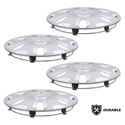 G-PLUS Wheel Covers Hub Caps Full Rim Hubs 3 pcs Compatible with 2010-2013 Ford Transit Connect Van 9T1Z1130A, 9T161130AA