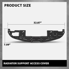 G-PLUS Radiator Support Access Cover for Buick Encore 2013-2016 Black Side View
