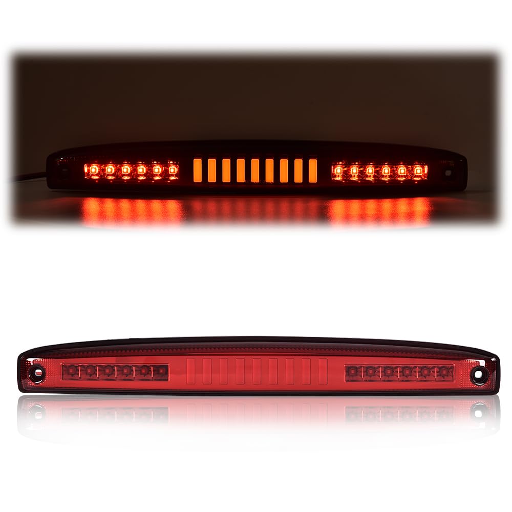 G-PLUS LED Tailgate High Mounted Brake Light Compatible with 2003-2006 Dodge Ram 2500 3500 Rear Center Tailgate Lamp I Brake Light Replacement 05086509AA