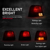 G-PLUS PairTail Light Assembly Rear Brake Lamp, Compatible with Toyota Tercel 1995-1999, Red Lens LH & RH 2PCS, 8156116530, 8156016630 Luces Traseras