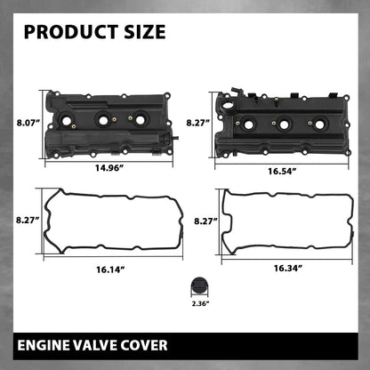 G-PLUS Engine Valve Cover w/Gasket Compatible with Nissan Frontier 4.0L 2005-2019, Fit Nissan NV1500 NV2500 NV3500 4.0L 2012-2019, Fit Nissan Xterra 4.0L 2005-2015