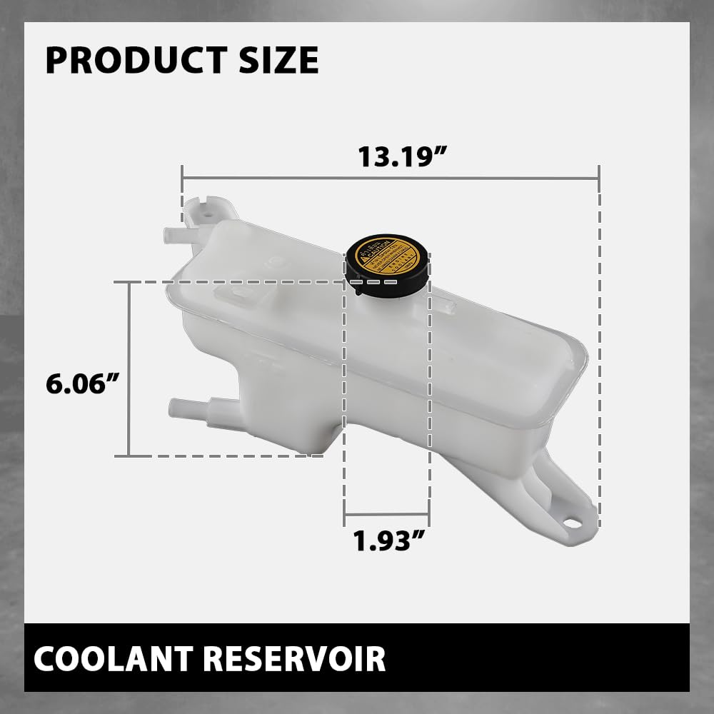 G-PLUS Coolant Reservoir Tank w/Cap Compatible with Toyota RAV4 2.5L, 2.5L Hybrid 2006-2018 Fit LX NX200t/NX300 2.0L Turbo 2015-2021 16470-28112, 16470-28113, 1647028113, 164700V010 White