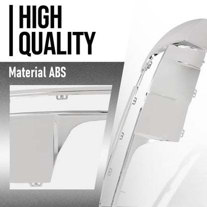 G-PLUS Rear Bumper Lower Chrome Trim Compatible with Benz ML550 ML500 2013-2015 A1668804340, A1668804440 Silver