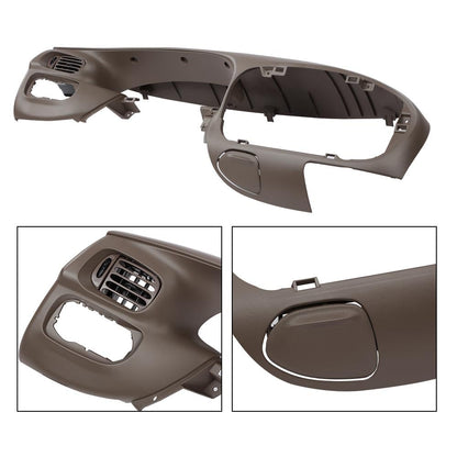 G-PLUS Dash Pad Bezel Compatible with Ford F150 1997-2003/Fit Ford Expedition 1997-2003 Dash Trim Bezel Replacement (Brown)