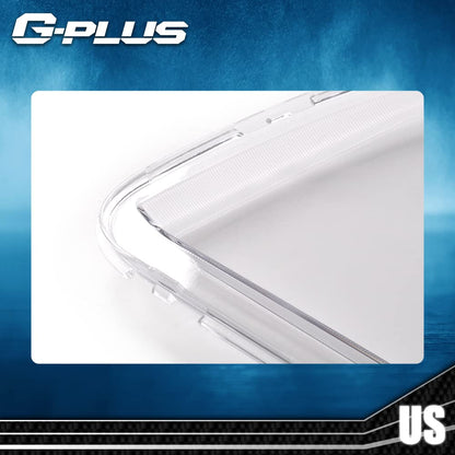 G-PLUS Front Headlight Lenses Cover Compatible with 2005-2009 Mustang,(NOT ForShelby GT500 Models),Chrome Housing A Pair Left & Right Side (Clear Lens)