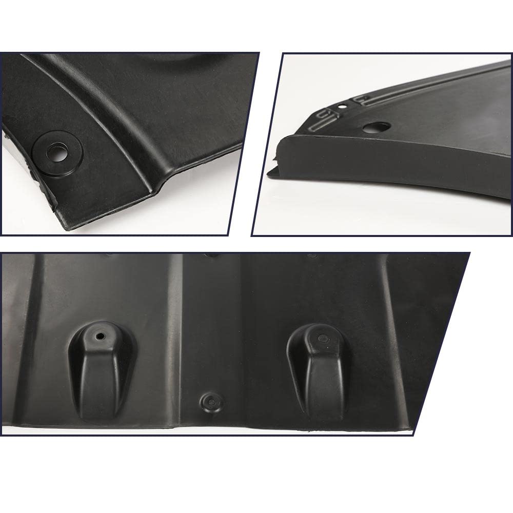 G-PLUS Front Center Undercar Shield Compatible with Sonata 2015-2017 Front Engine Splash Shield HY1228185 29110C2300 29110C2400 Black