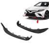 G-PLUS Front Bumper Black Lower Trim Molding set Compatible with 2018 2019 2020 Toyota Camry SE/XSE