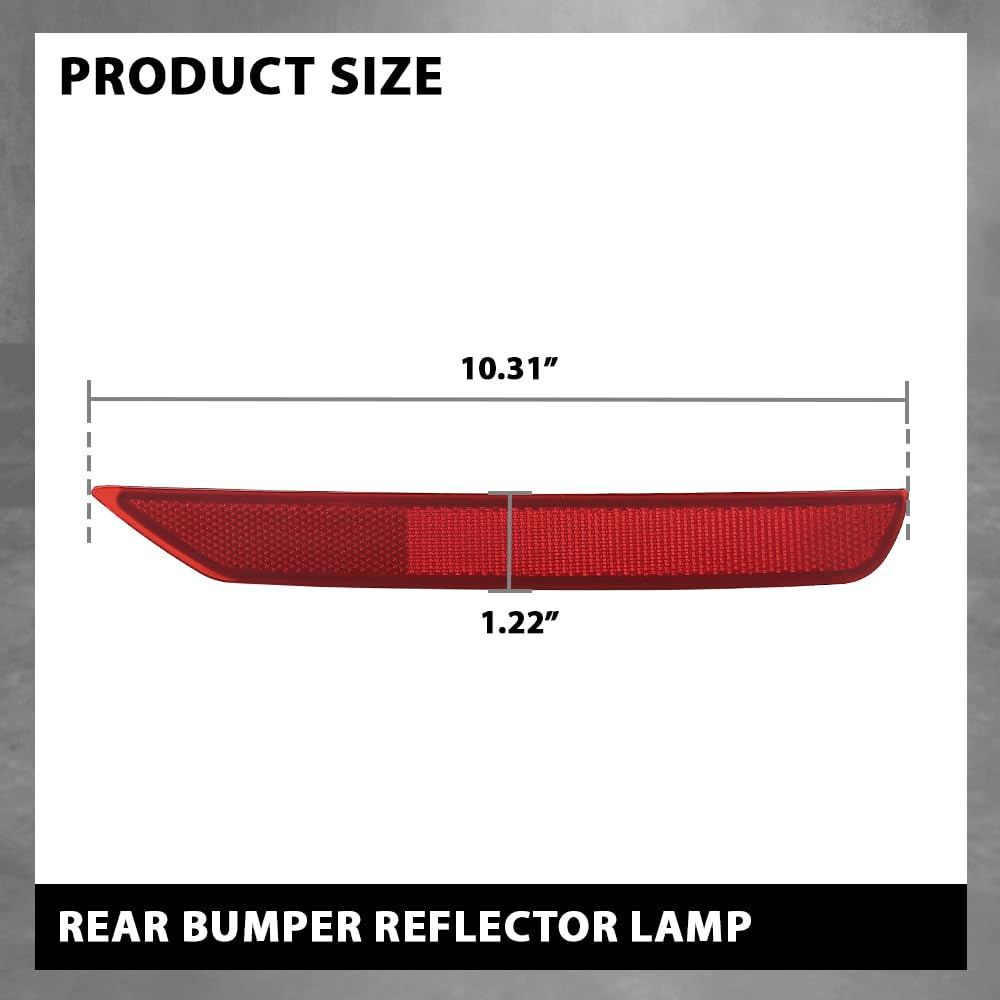 G-PLUS Rear Bumper Reflector Lamp Compatible with Subaru Forester 2.0L 2.5L 2009-2018 84281SC000, 84281SC010