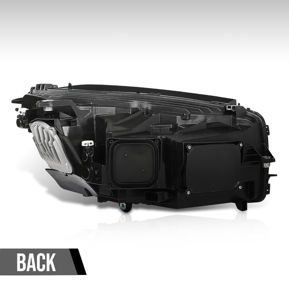 G-PLUS LED Headlight w/o AFS Left Driver Side Compatible with Benz GLC 2016 2017 2018 2019 Without AFS 2539061301 Black
