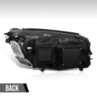 G-PLUS LED Headlight w/o AFS Left Driver Side Compatible with Benz GLC 2016 2017 2018 2019 Without AFS 2539061301 Black