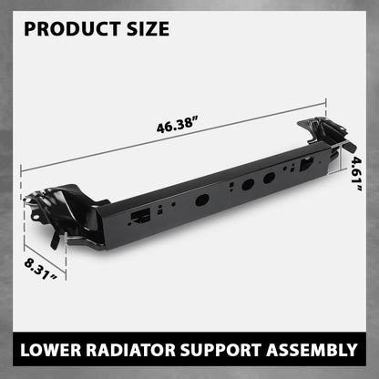 G-PLUS Radiator Support Assembly Lower Compatible with Cadillac SRX (submodel: Base, Luxury, Performance, Premium) 2010-2016 20939482, GM1225290 Black