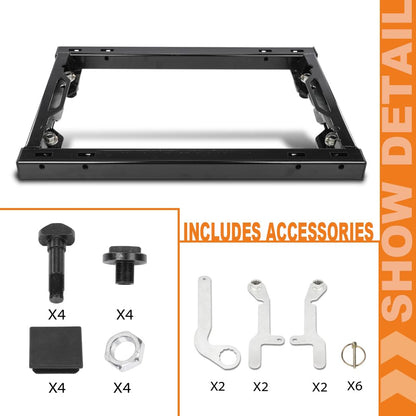 G-PLUS Wheel Hitch Adapter w/Handles Compatible with Ford F250 F350 Super Duty 2011-2020 with Hitch Prep Package Black