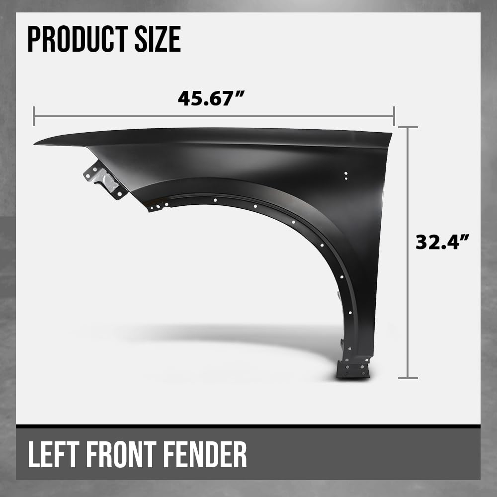 G-PLUS Front Driver Left Side Fender Black