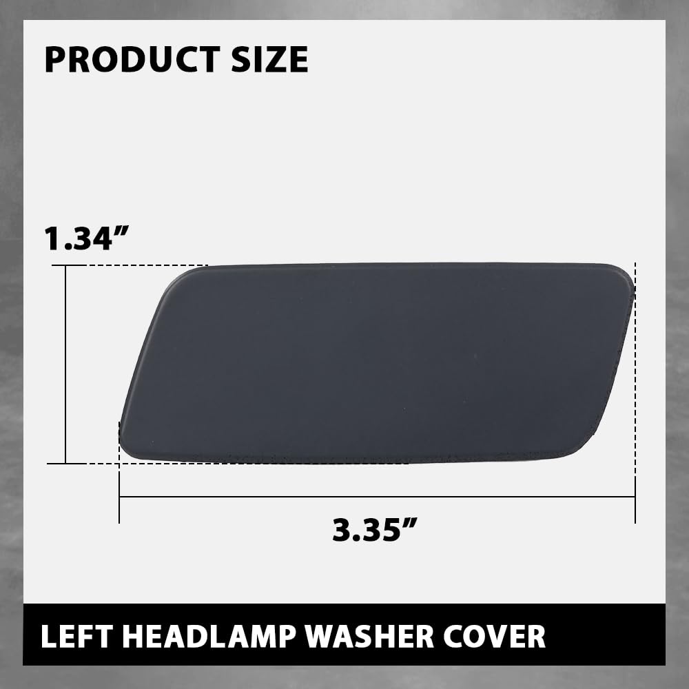 G-PLUS Front Headlight Washer Cover Powerwash Cap Cover Compatible with Range Rover 2013-2017 2Pcs