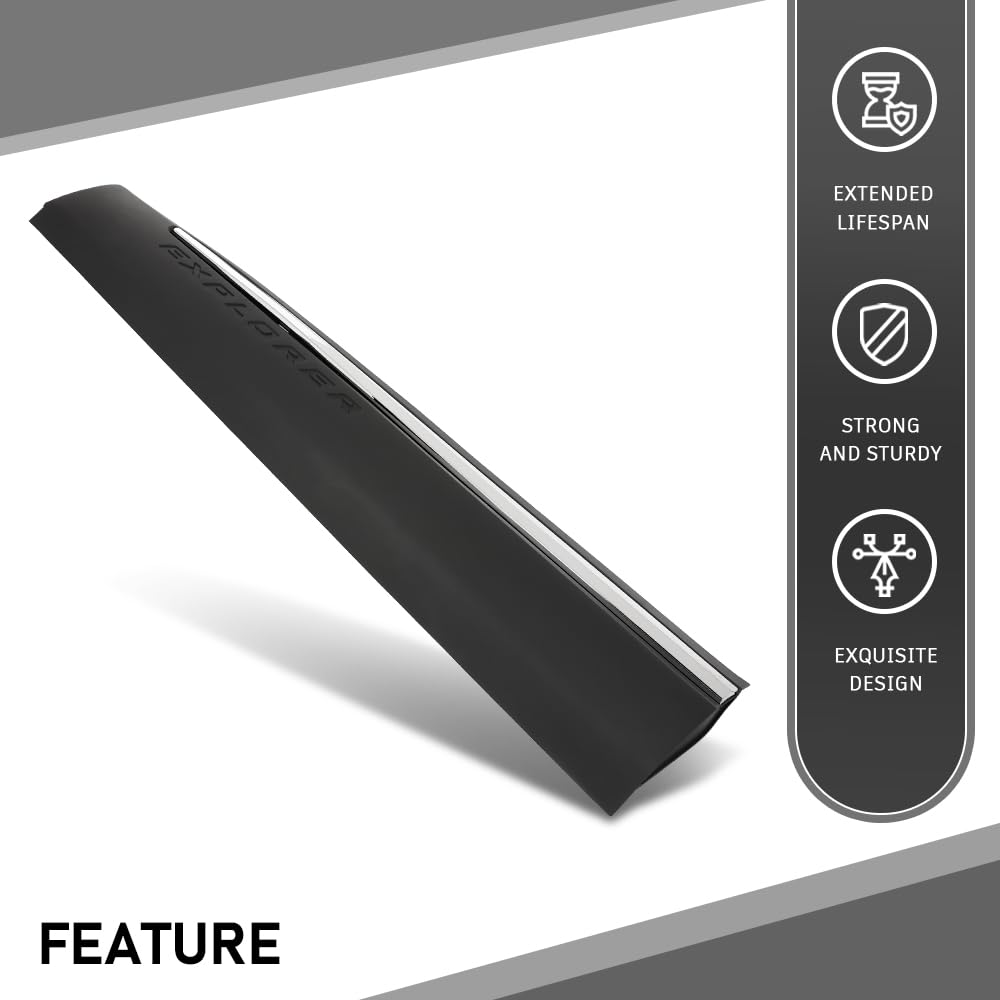 G-PLUS Front Left Lower Door Moulding Chrome Trim, Compatible with Ford Explorer 2020-2023, Driver Side