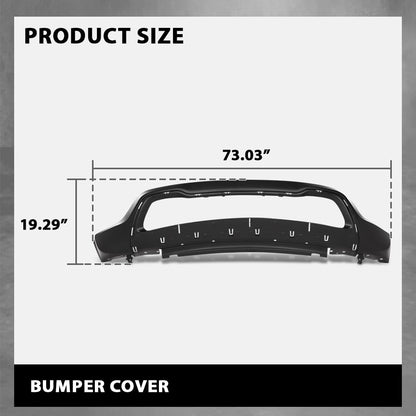 G-PLUS Front Lower Bumper Cover Fascia Compatible with Jeep Grand Cherokee 2014 2015 2016, Fit Models with Lower Chrome Trim Only, Fit Limited & Overland Models, CH1015114, 68143076AC, Black
