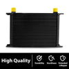 G-PLUS Universal Aluminum Engine Transmission Oil Cooler Kit+ Oil Filter Relocation Kit Thermostat Adaptor