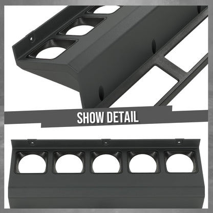 G-PLUS Center Gauge Radio Dash Bezel Trim Compatible with Jeep Wrangler YJ 1987-1995 Gray