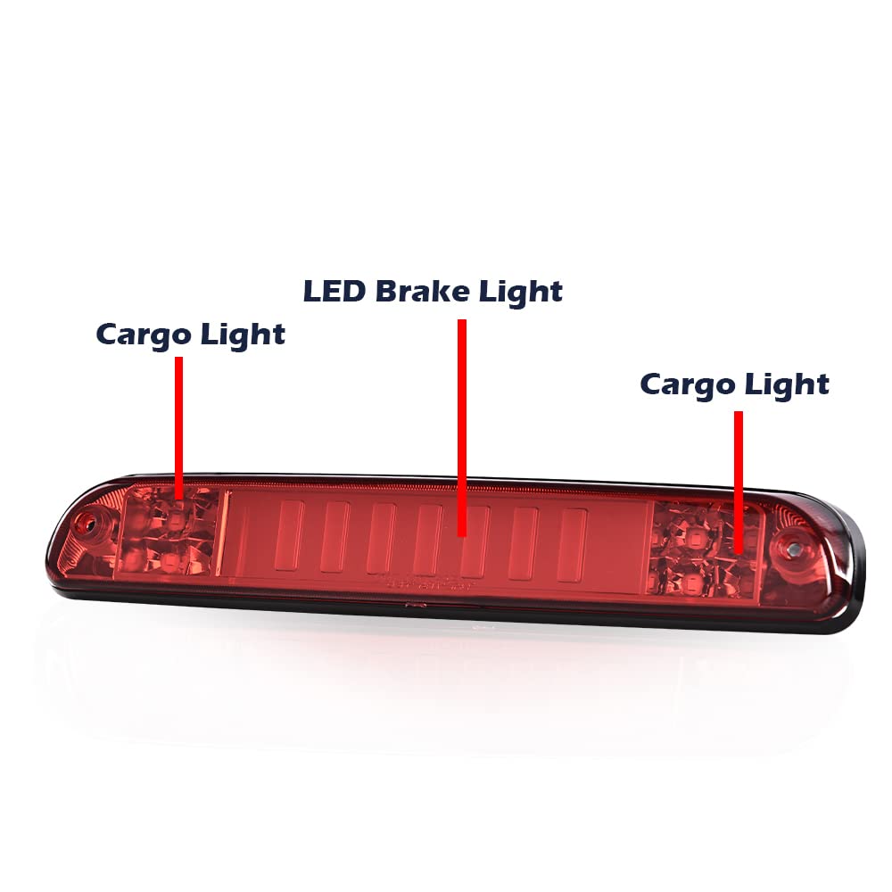 G-PLUS High Mount Stop Third Type I Brake Tail Light Compatible with 1993-2011 Ranger 1999-2016 F250 F350 F450 F550 Super Duty 1995-2003 Mazda B2300 B2500 B3000 B4000 CC3Z13A613B