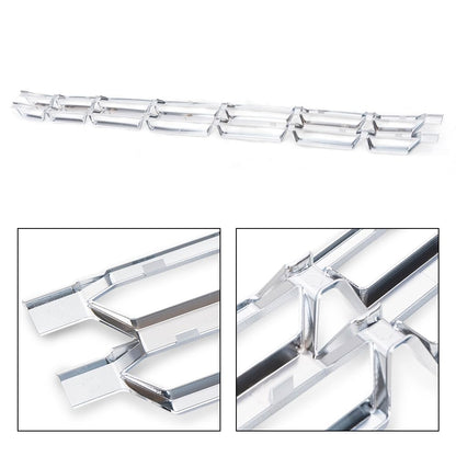 G-PLUS Grille Insert, Compatible with Chevy Silverado 1500 2016 2017 2018 Chrome Grille Kit Snap On(Sliver)