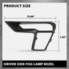 G-PLUS Front Left Fog Light Cover Lamp Bezel, Compatible with Ford Explorer (submodel: Base, Limited, Platinum, Sport, XLT) 2018 2019, Driver Side, JB5Z17E811BA, FO1038181