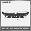 G-PLUS Grille Cover Upper Radiator Sight Shield Compatible with Hyundai Elantra 2021-2023 1.6L 1580CC 96CU. IN. L4 FULL HYBRID EV- (FHEV) DOHC/DOHC TURBOCHARGED HY1224124, 86391AA000 Black