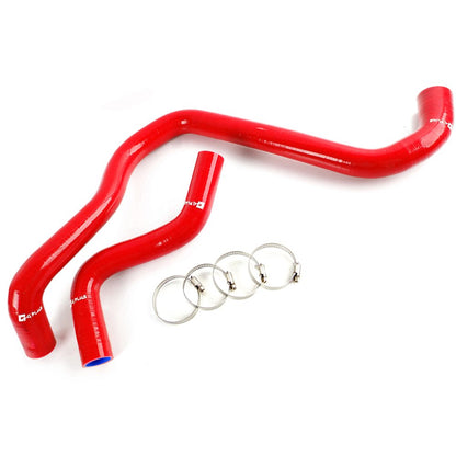 G-PLUS Silicone Radiator Coolant Hose Pipe Kit Clamps Compatible With Honda Prelude 1997-2001,Red